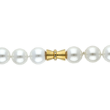 Collar perlas blancas