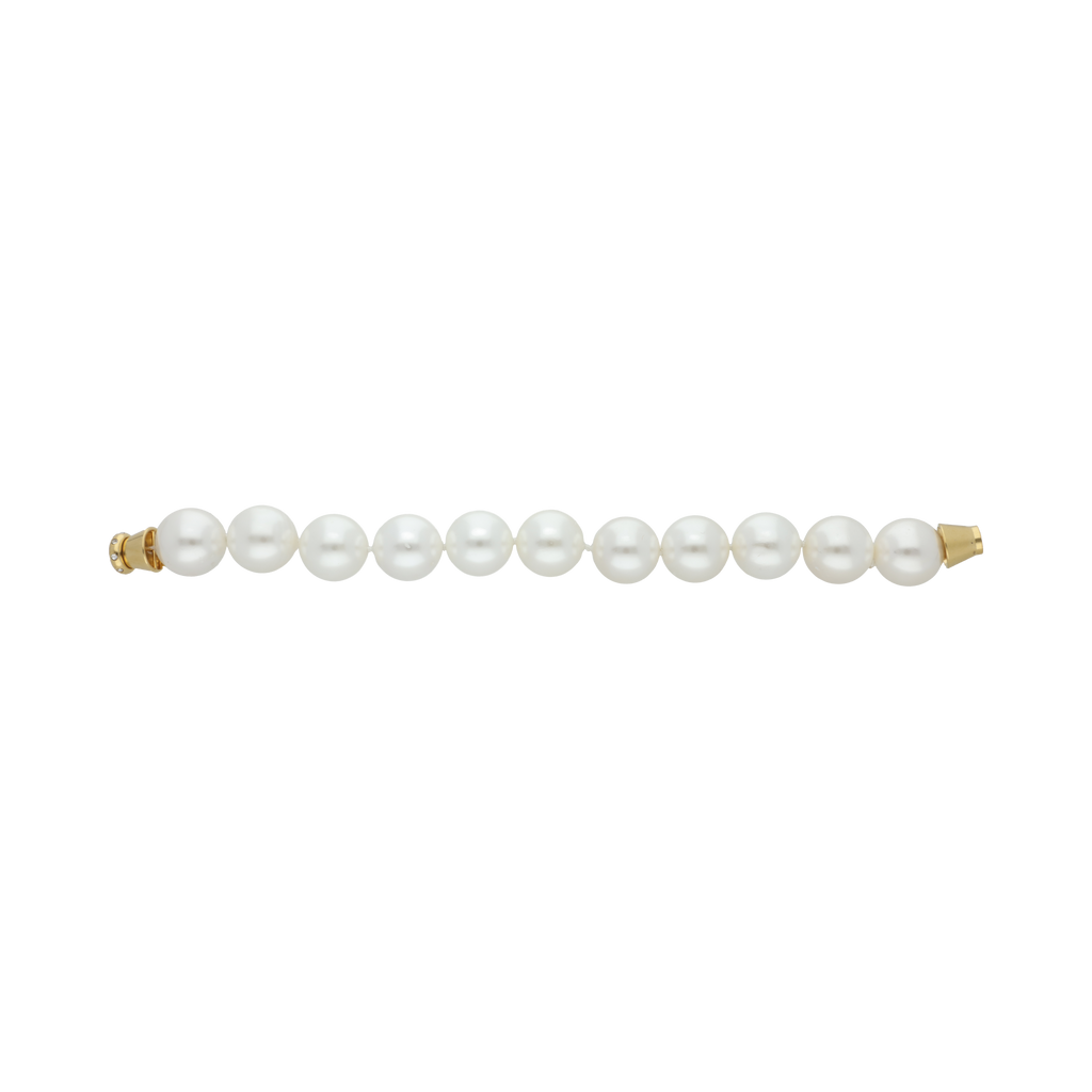 Pulsera perlas blancas