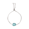 Pulsera piedra azul aqua