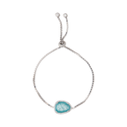 Pulsera piedra azul aqua