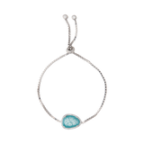 Pulsera piedra azul aqua