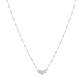 Collar dije corazón circonias