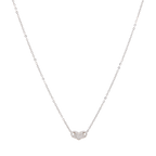 Collar dije corazón circonias