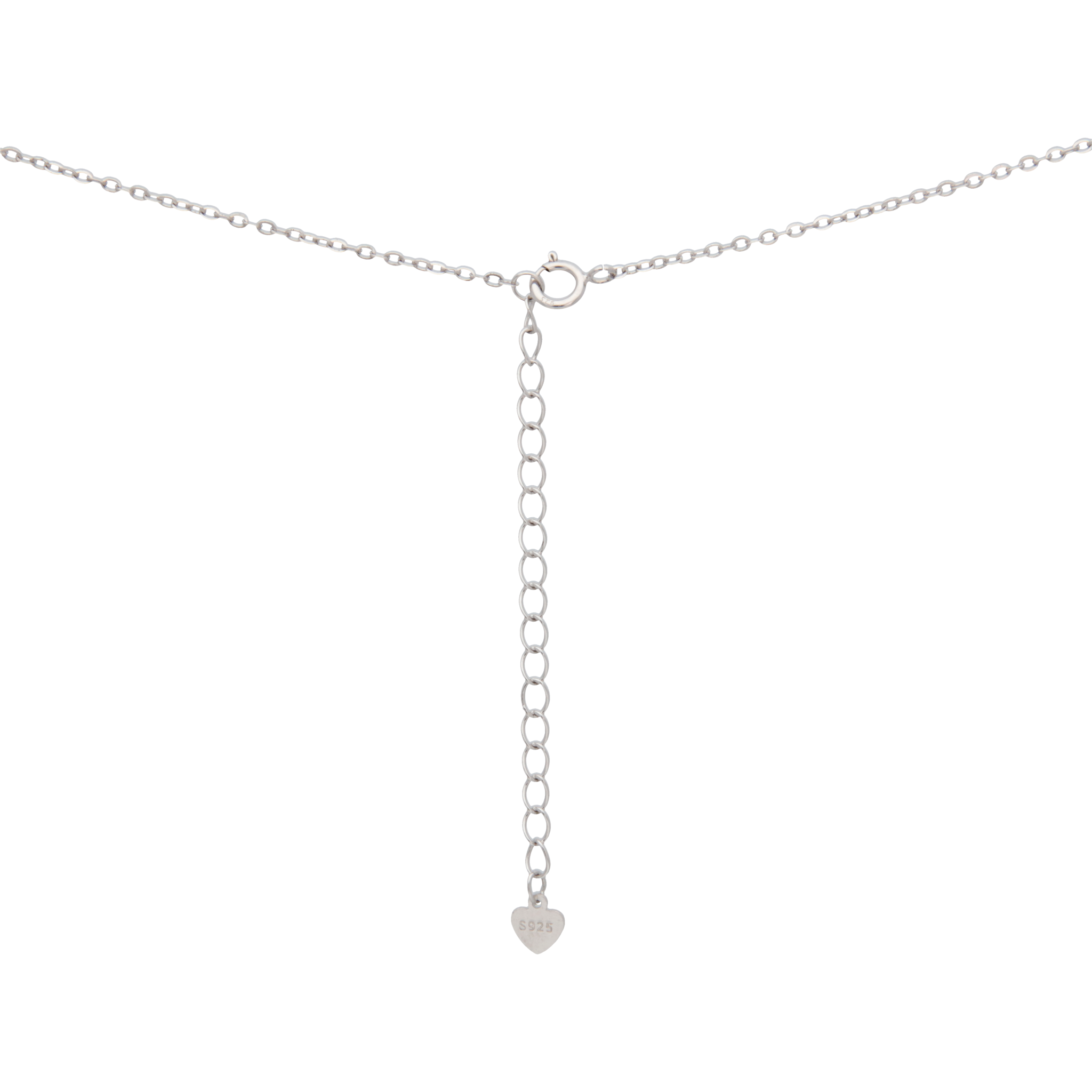 Collar dije corazón circonias