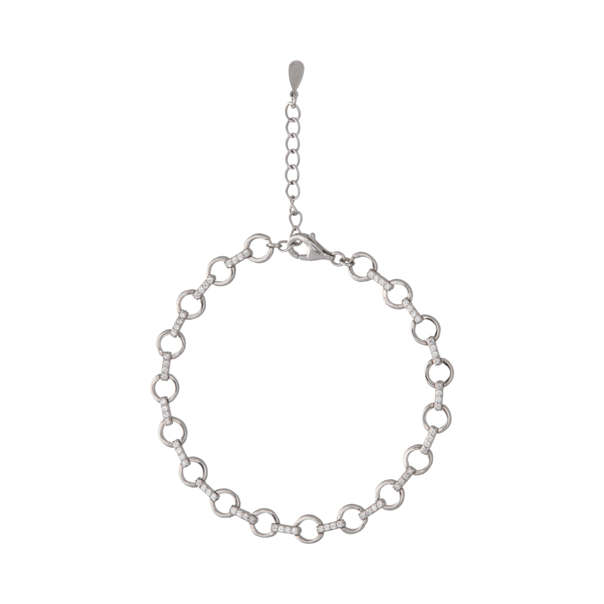 Pulsera eslabones con circonias