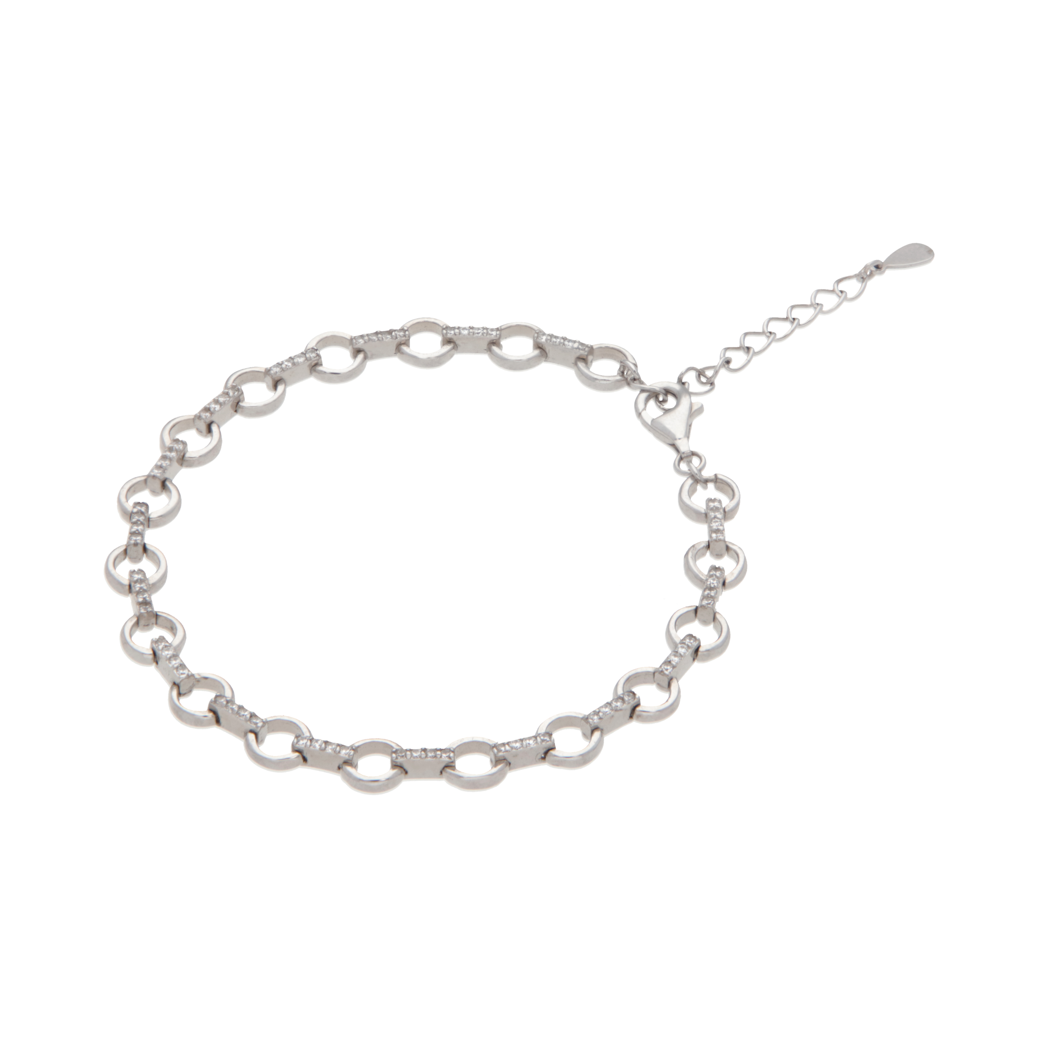 Pulsera eslabones con circonias