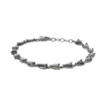 Pulsera plata negra