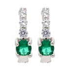 Arracadas circonias plata