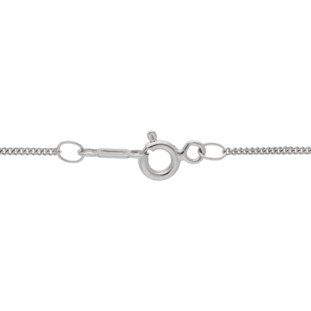Collar circonia verde plata