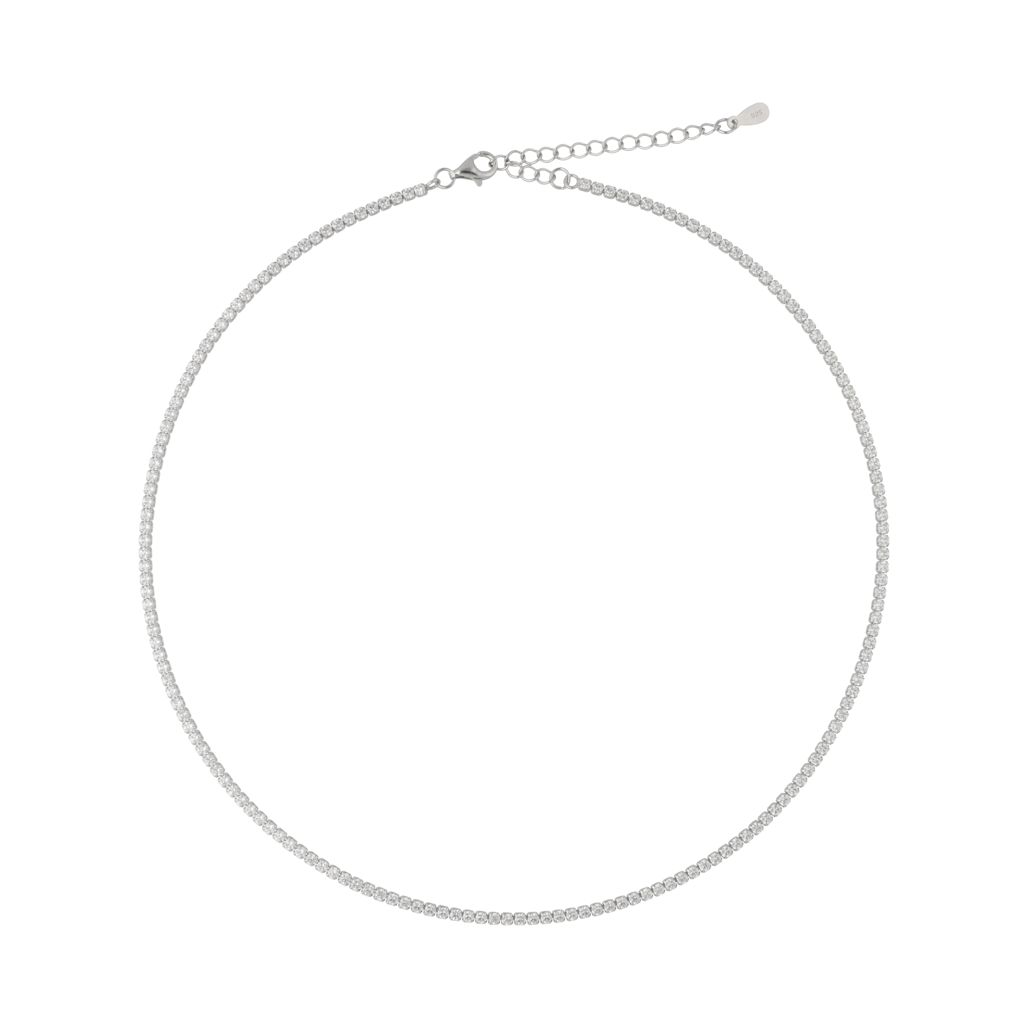 Gargantilla tennis plata