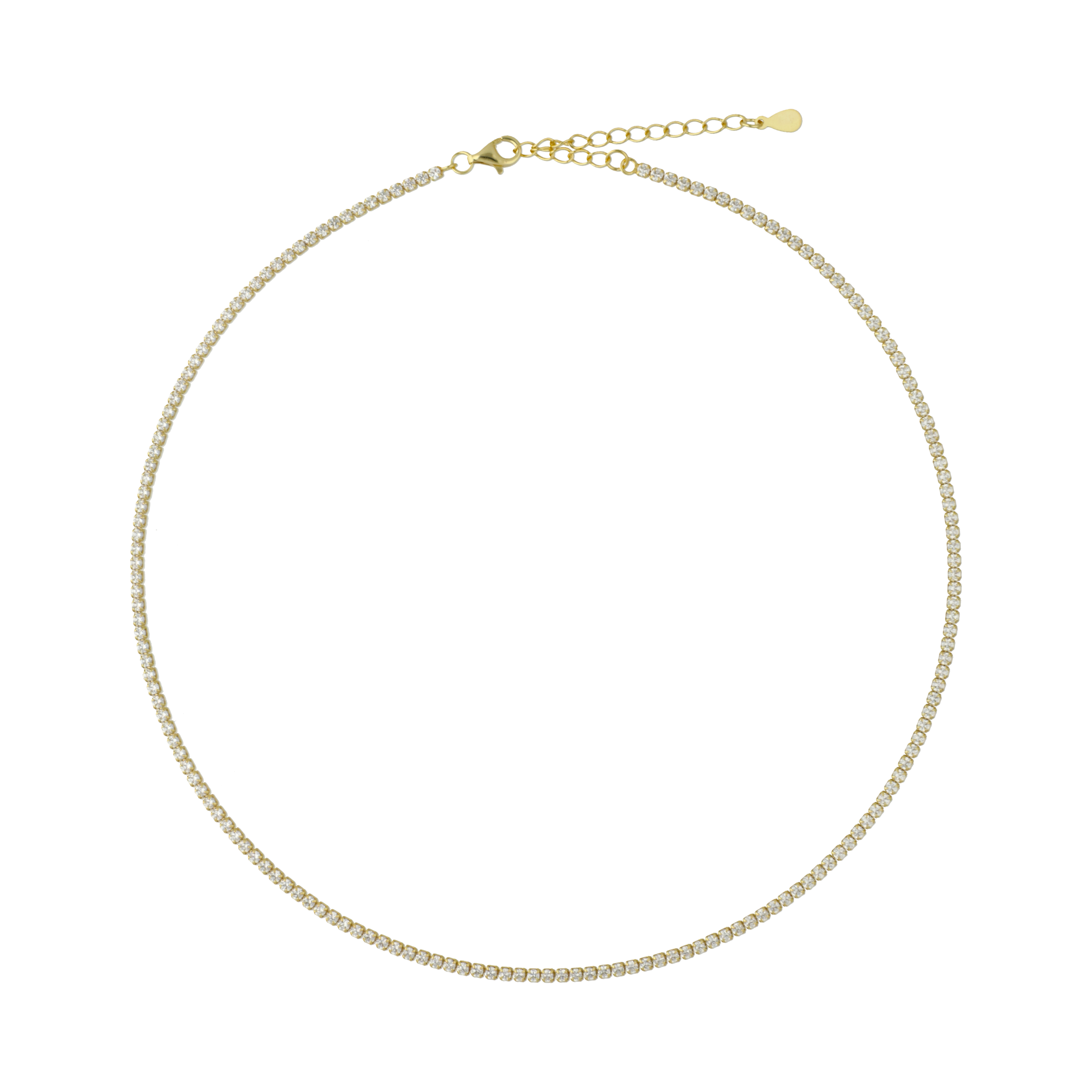 Gargantilla tennis plata