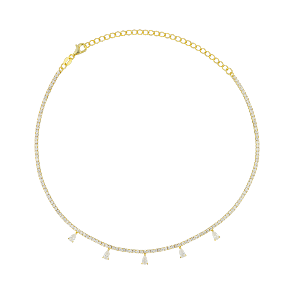 Choker gotas colgantes