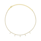 Choker gotas colgantes