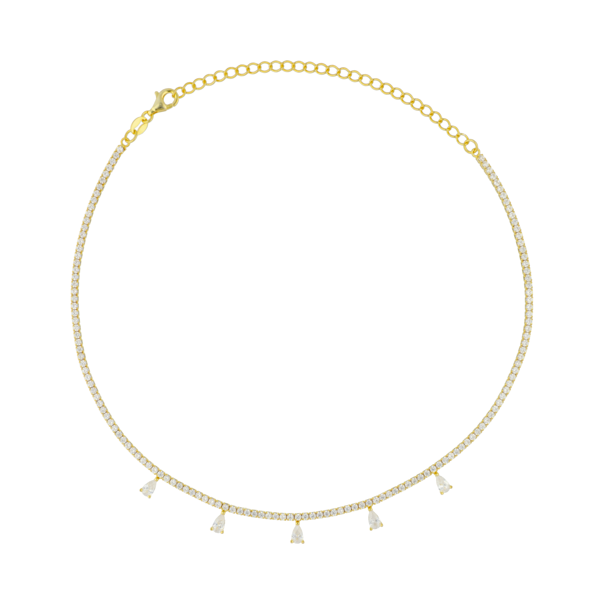 Choker gotas colgantes