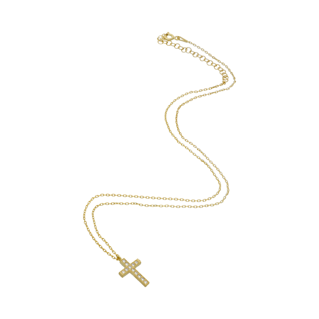 Collar dije cruz circonias