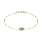 Pulsera circonias plata