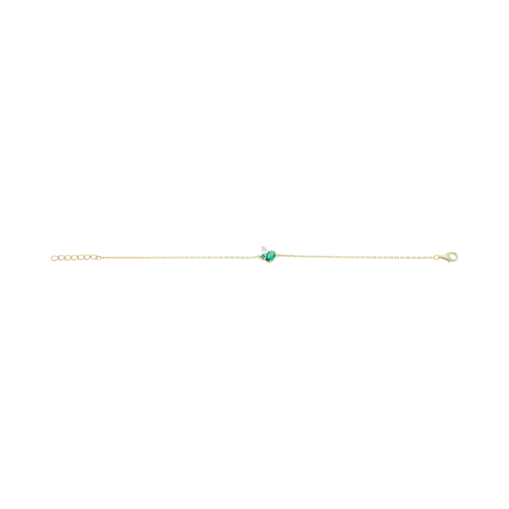 Pulsera circonias plata
