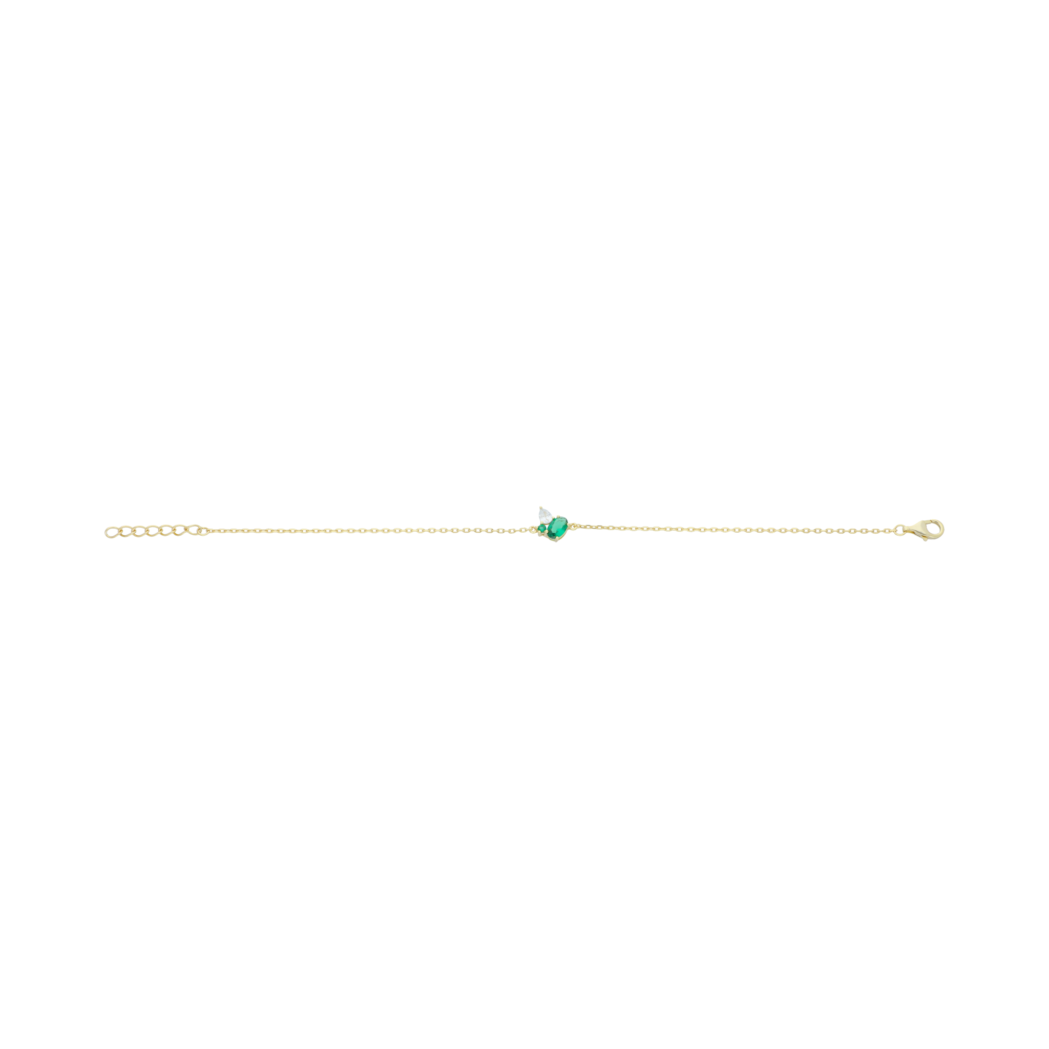 Pulsera circonias plata