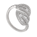 Anillo hojas plata