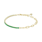 Pulsera circonias verdes