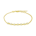 Pulsera circonias plata