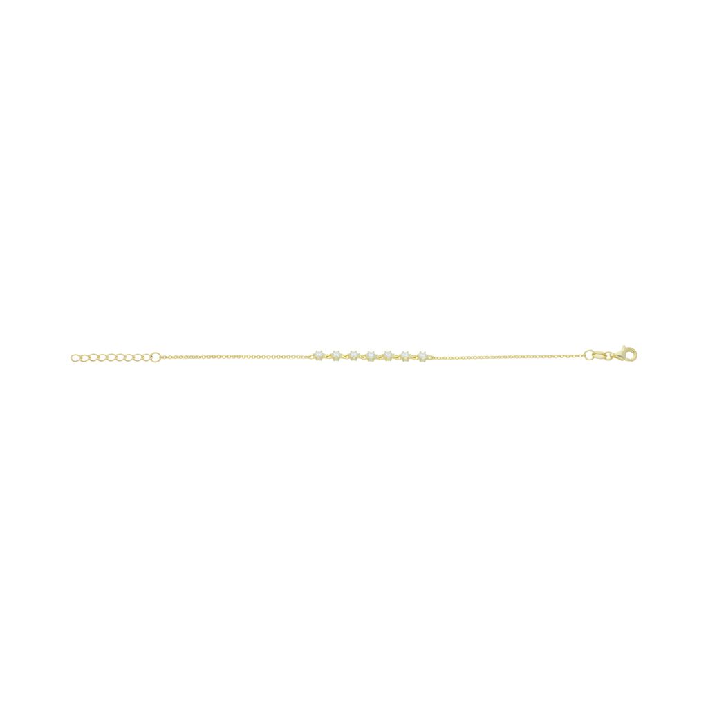 Pulsera circonias plata