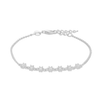 Pulsera circonias plata