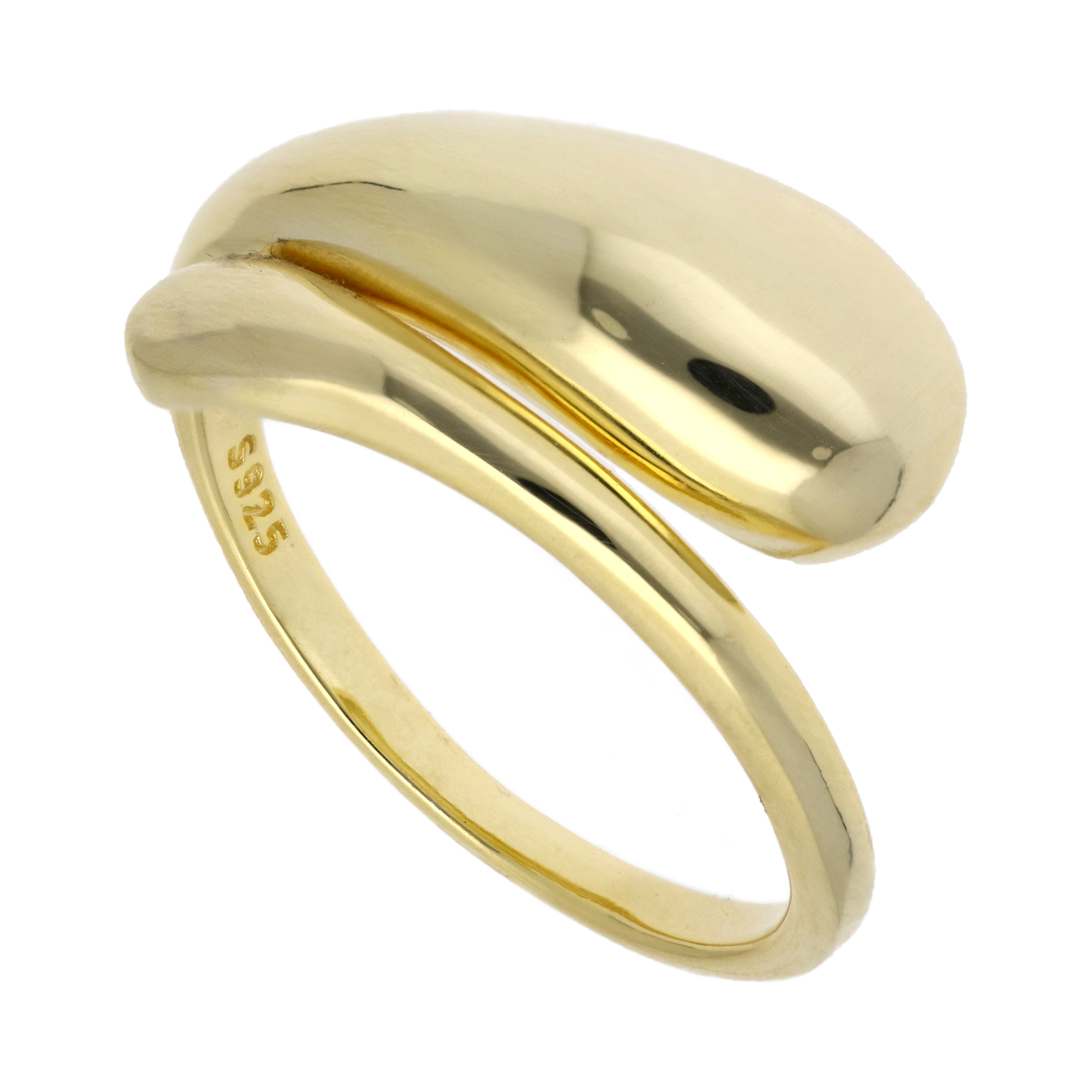 Anillo plata amarilla