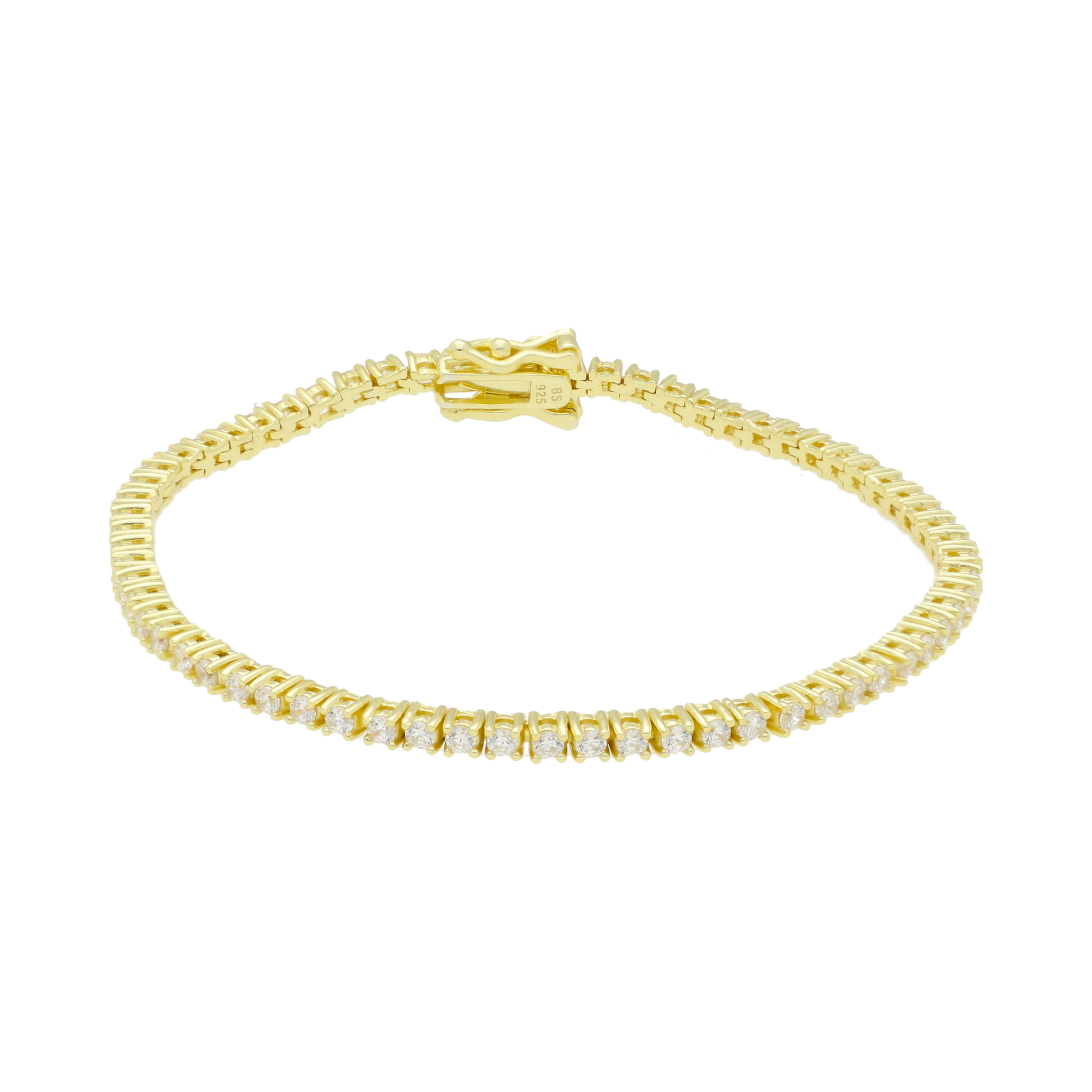 Pulsera tennis plata