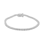 Pulsera tennis plata