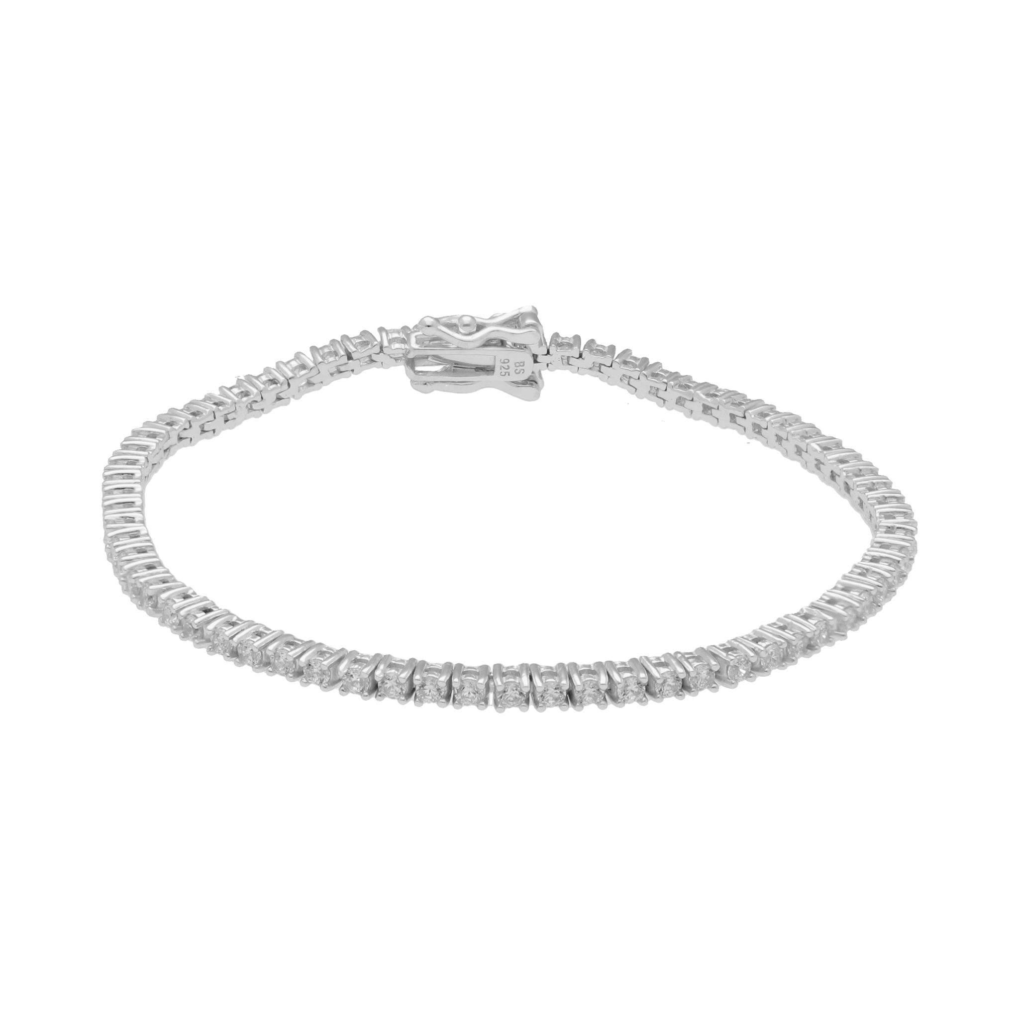 Pulsera tennis plata