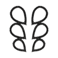 Aretes plata negra