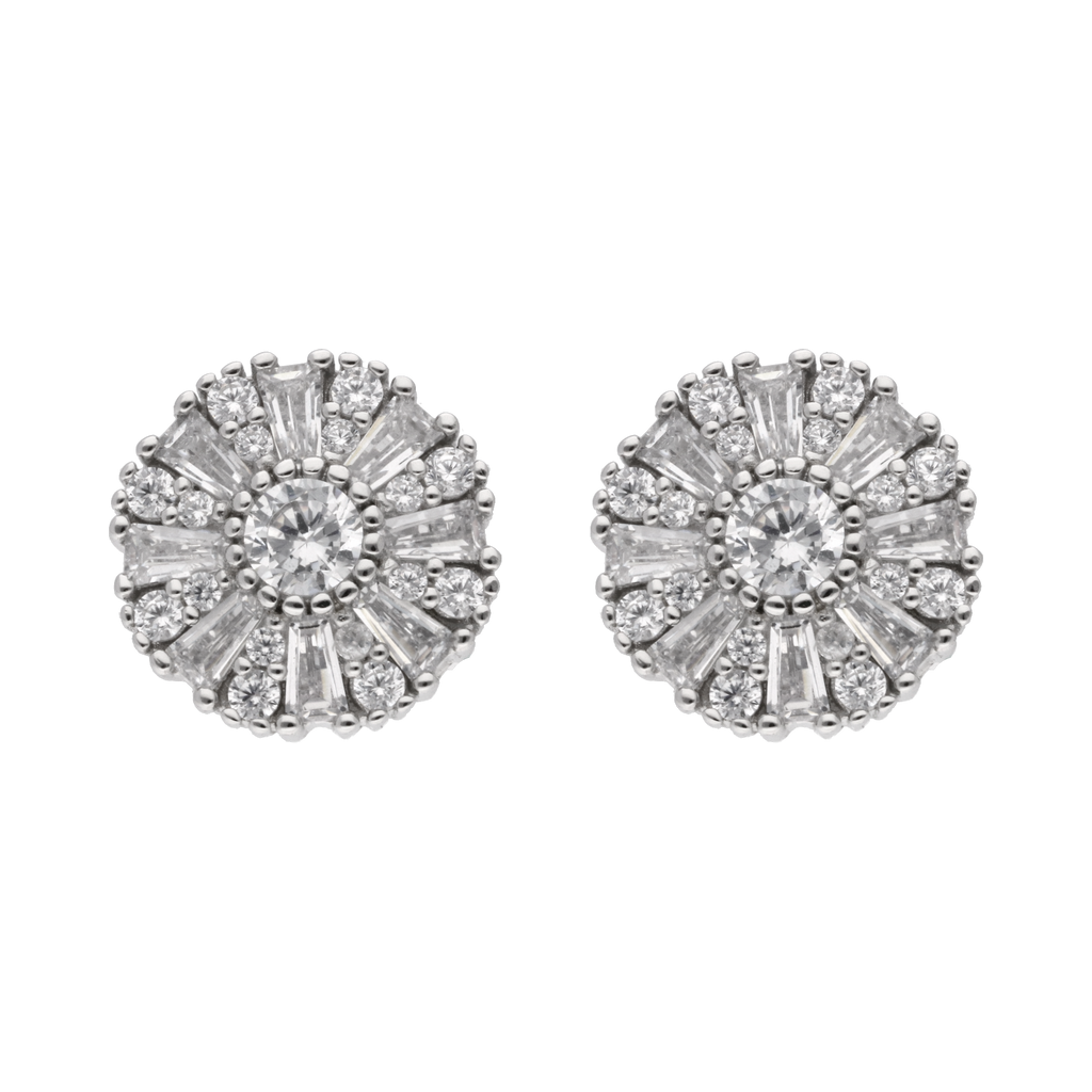 Broquel circonias plata