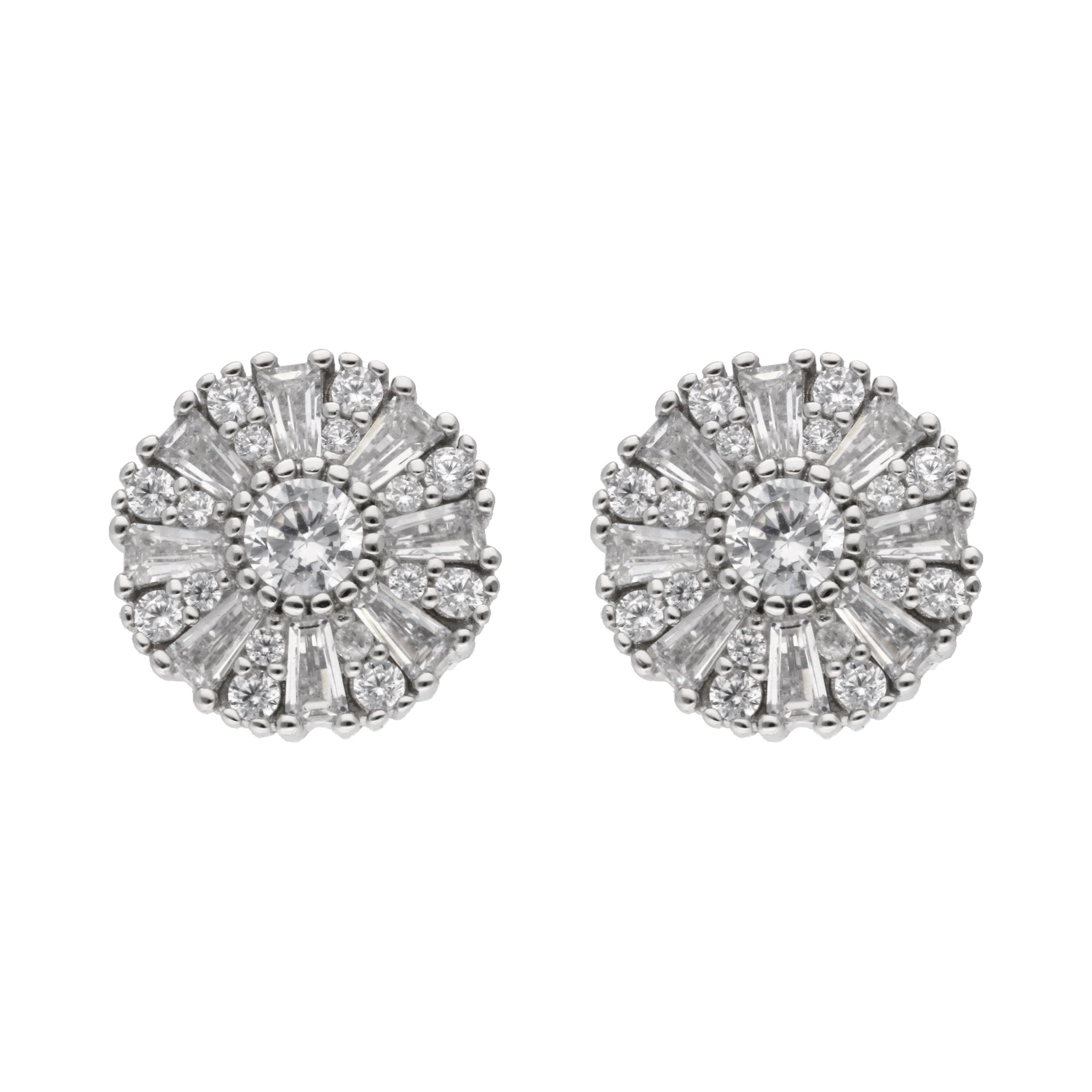 Broquel circonias plata