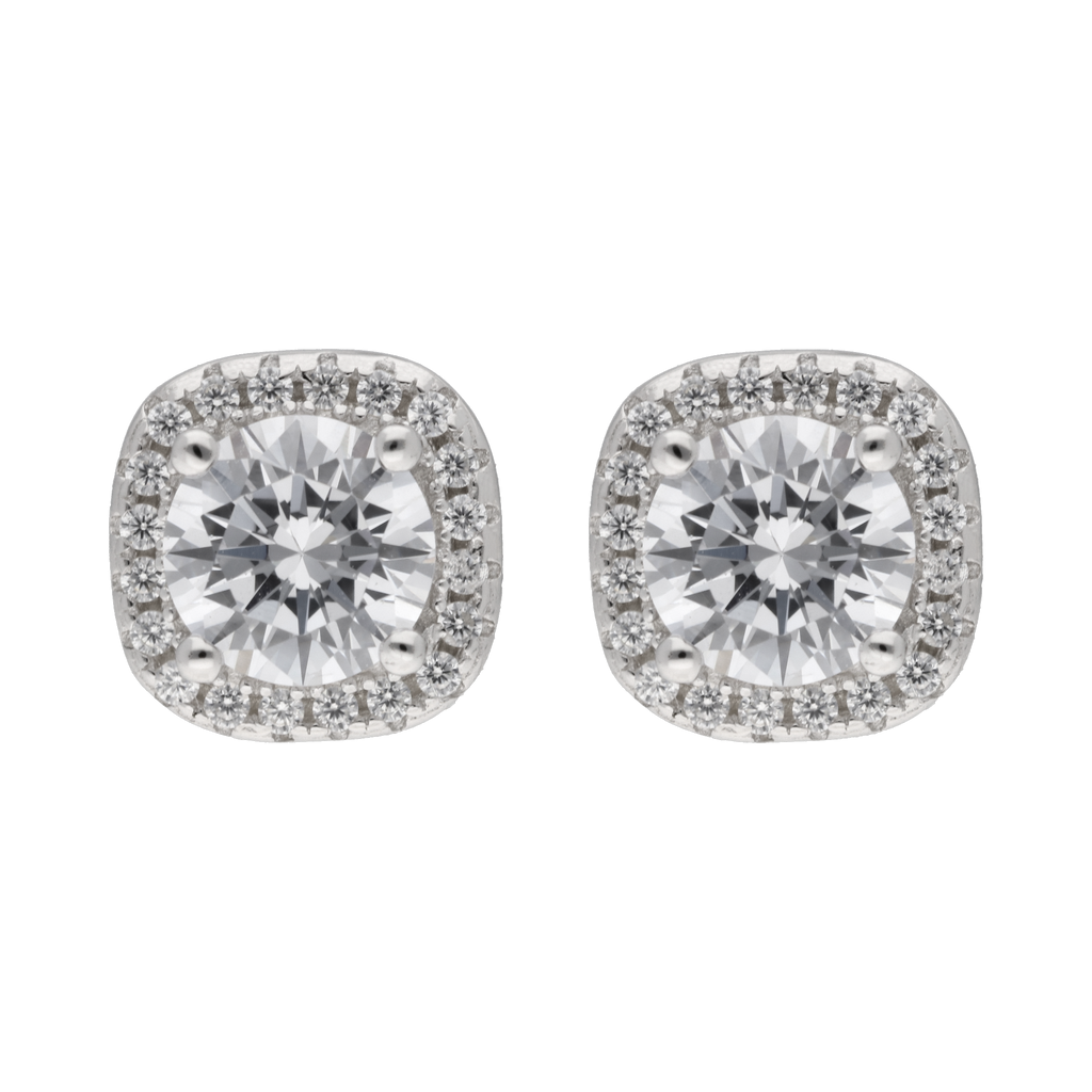 Broquel circonias plata