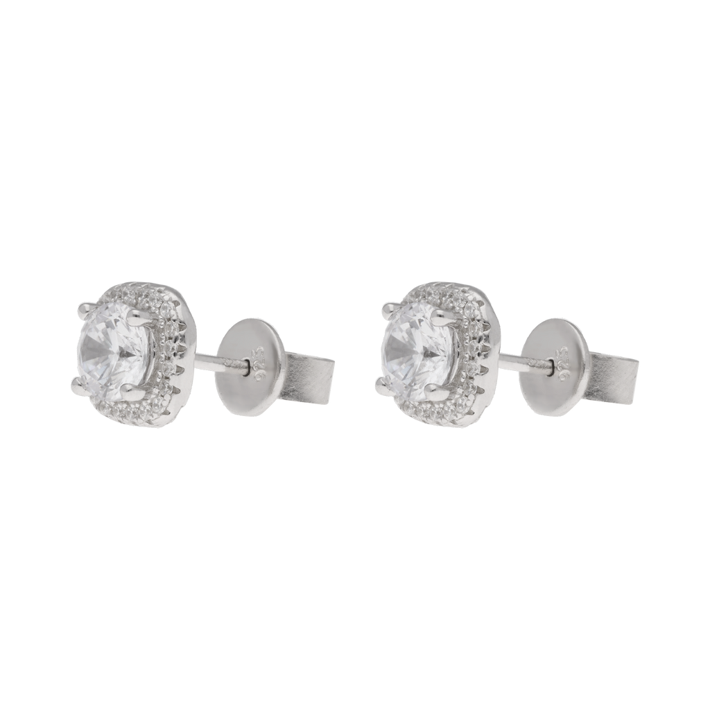 Broquel circonias plata