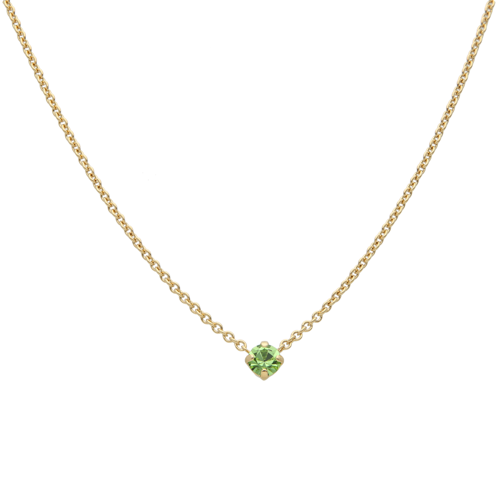 Collar dije cristal verde
