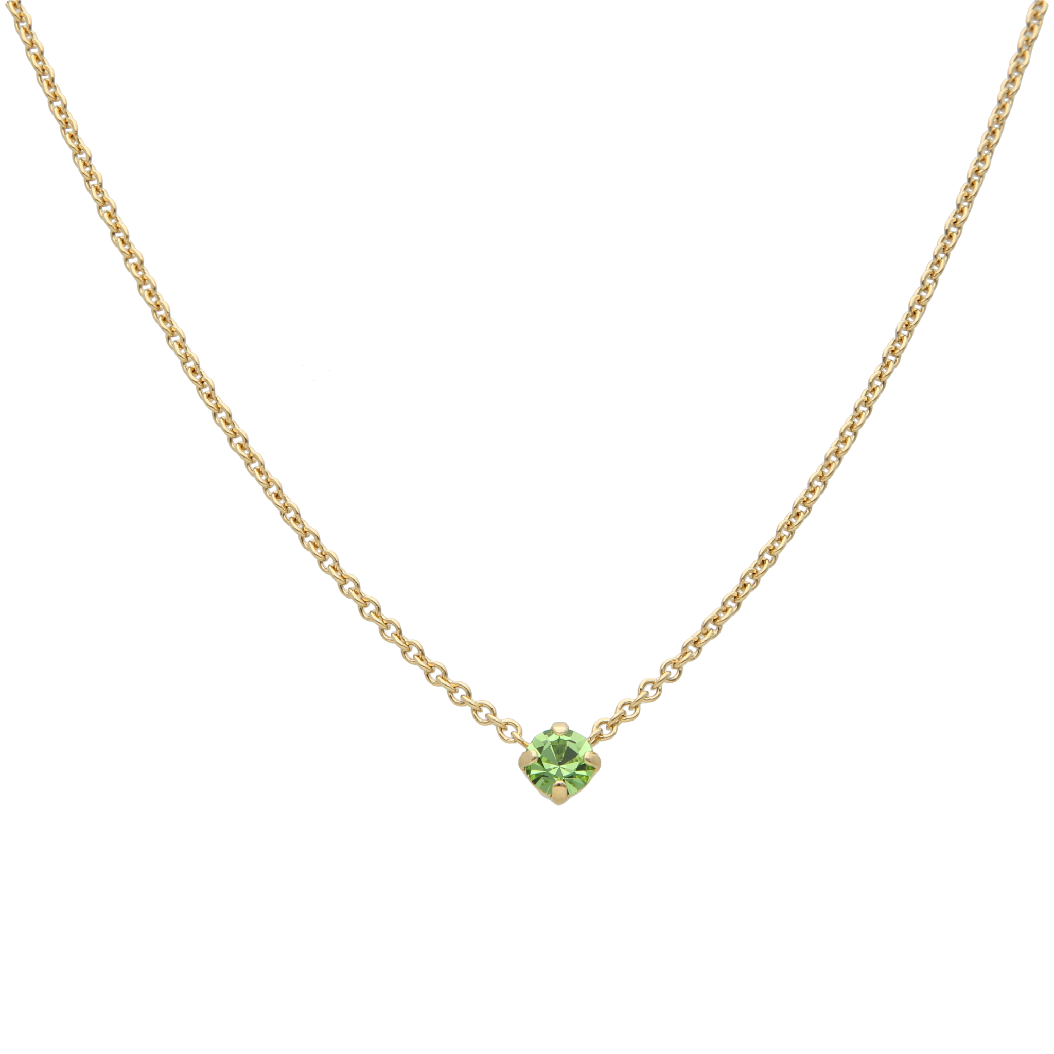 Collar dije cristal verde