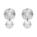 Aretes 2 cristales cushion